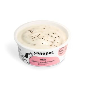 Yogupet Chía 110 g para perros - tarrina abierta