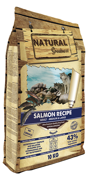Natural Greatness Receta Salmón Sensitive Medium Large No Cereal Monoprotein 10 kg