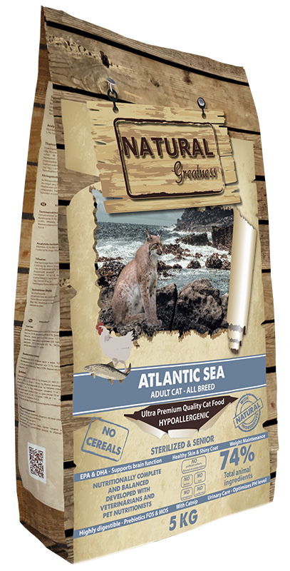 Natural Greatness Atlantic Sea Gatos Esterilizados Senior & Adult 1,5 kg