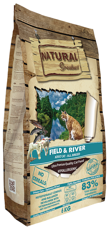 Natural Greatness Field & River Gatos Adultos 600 g
