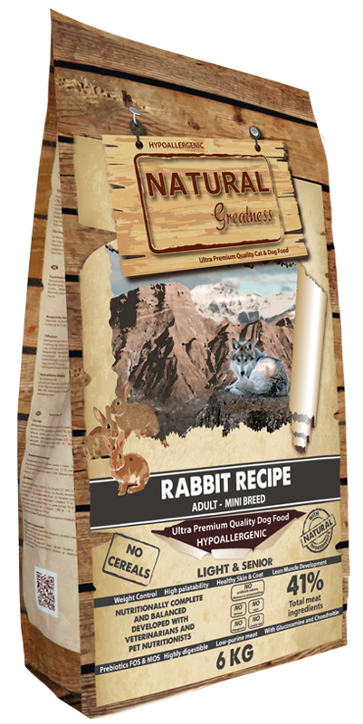 Natural Greatness Receta Conejo Senior & Light MINI 2 kg