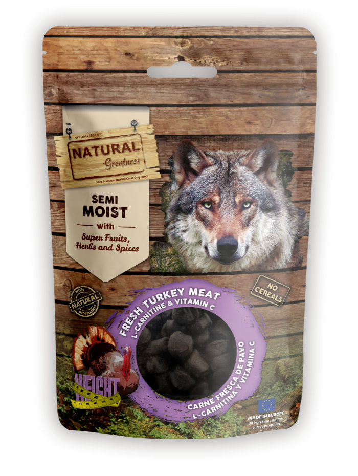 Natural Greatness Bits Semi Húmedo con L-carnitina y vitamina C - Weight Support C. Impulso 35 g