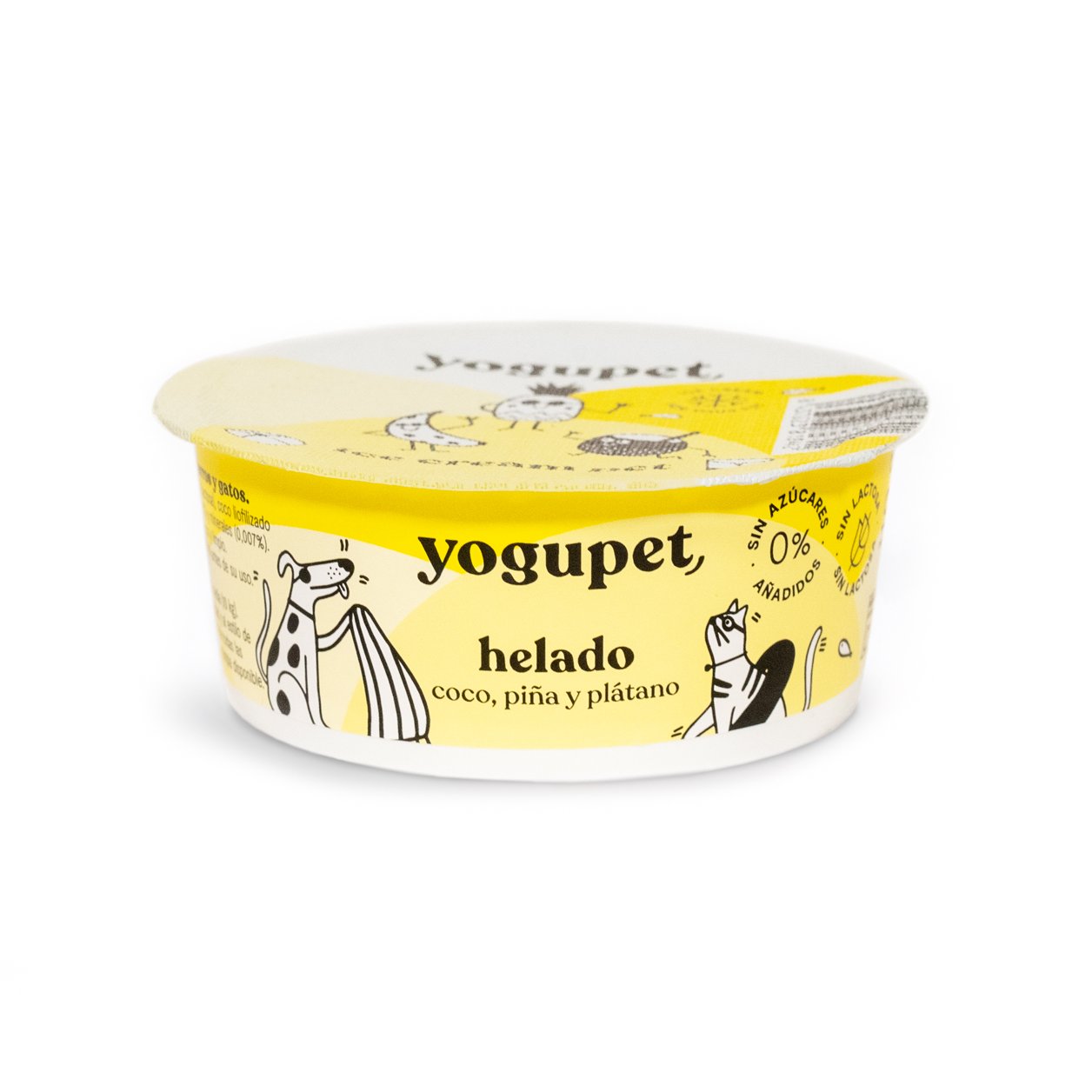 Yogupet Helado Coco, Piña y Plátano - Imagen 2