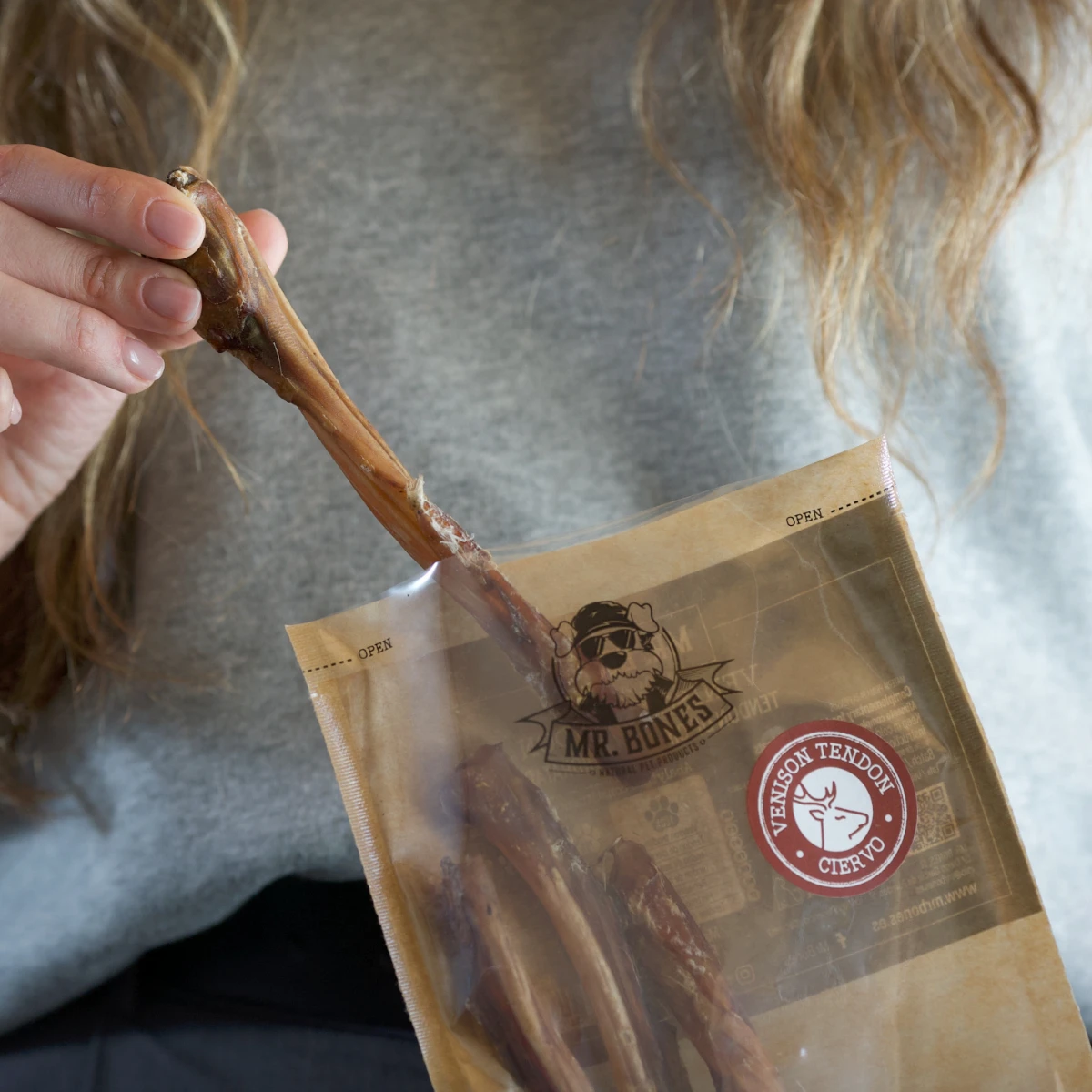 Tendón de Ciervo para Perros – Snack Dental 100% Natural